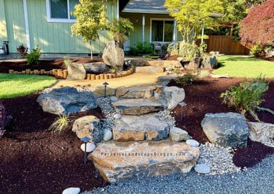 Paradise Landscaping Oregon - Rock steps